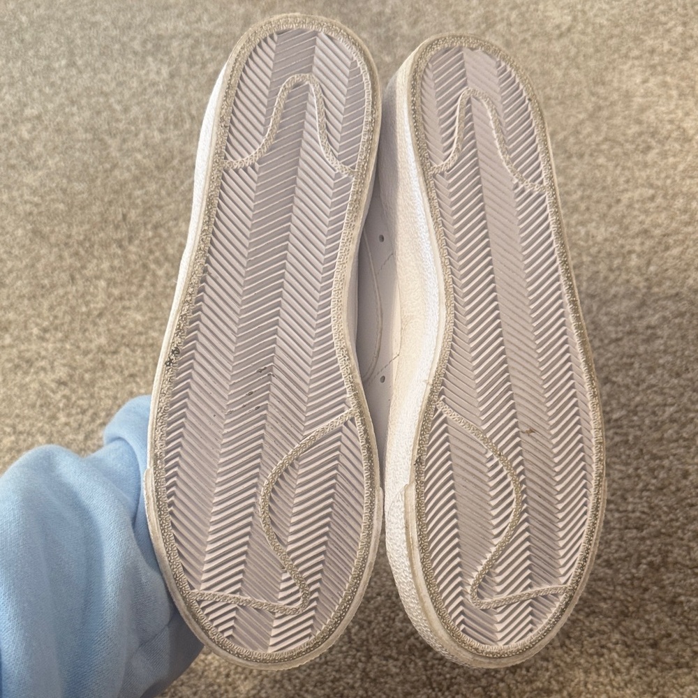 Nike White High-Top Leather Blazers - Picture 3 of 4